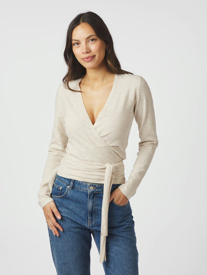 Tilfa Knit Wrap Blouse