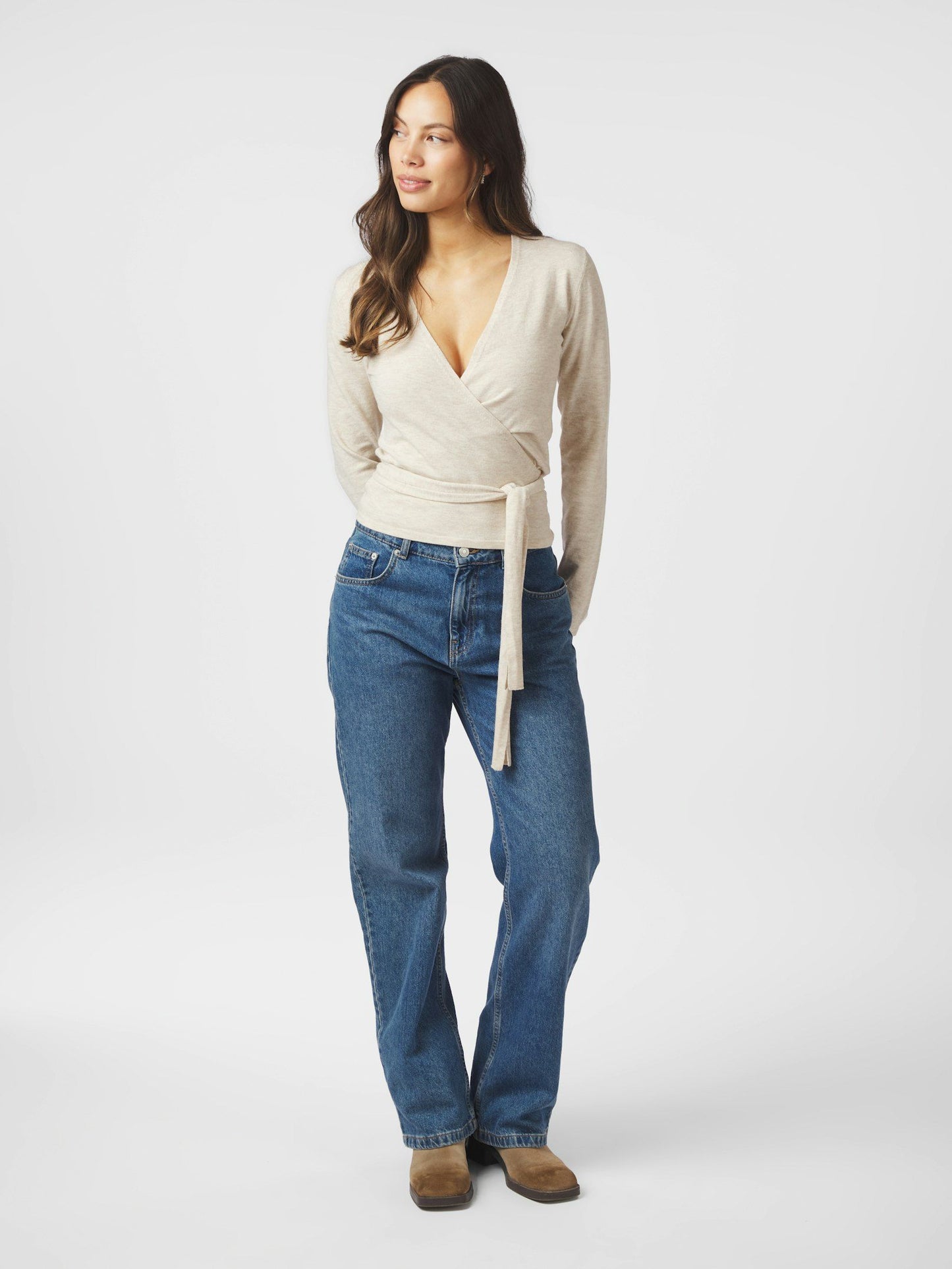 Tilfa Knit Wrap Blouse