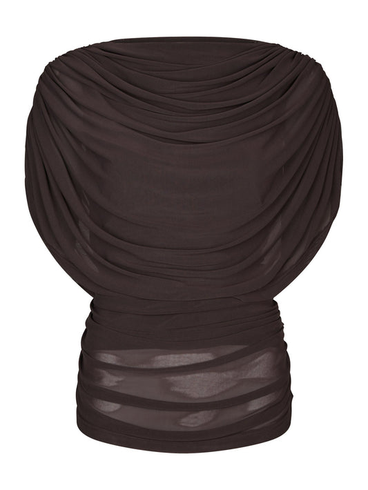 Cottuna Drapy Mesh Top