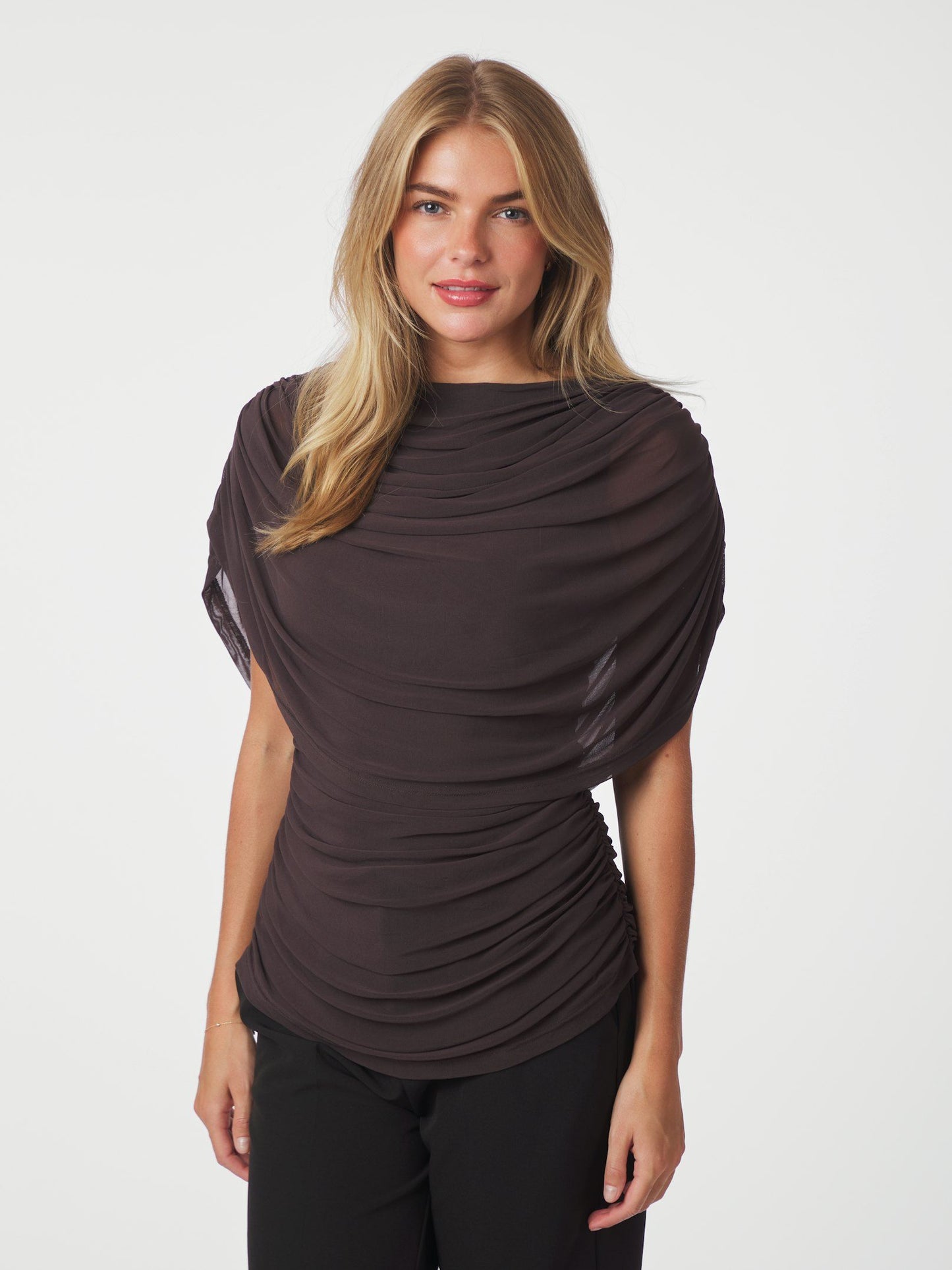 Cottuna Drapy Mesh Top
