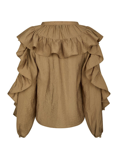 Nula Flounce Crisp Blouse