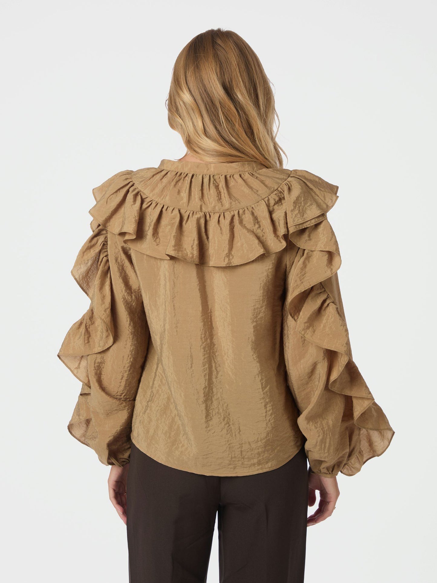 Nula Flounce Crisp Blouse