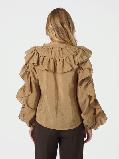Nula Flounce Crisp Blouse