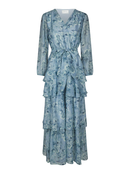 Denila Crepe Print Dress