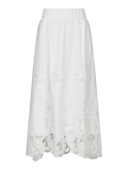 Yara Long Emb Skirt