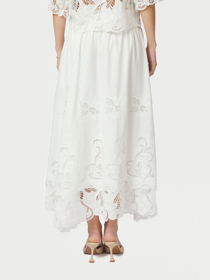 Yara Long Emb Skirt