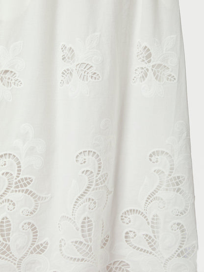 Yara Long Emb Skirt