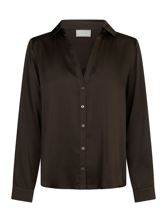 Hazelle Drapy Satin Shirt