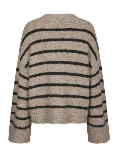 Roeme Fluffy Stripe Knit