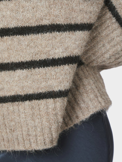 Roeme Fluffy Stripe Knit