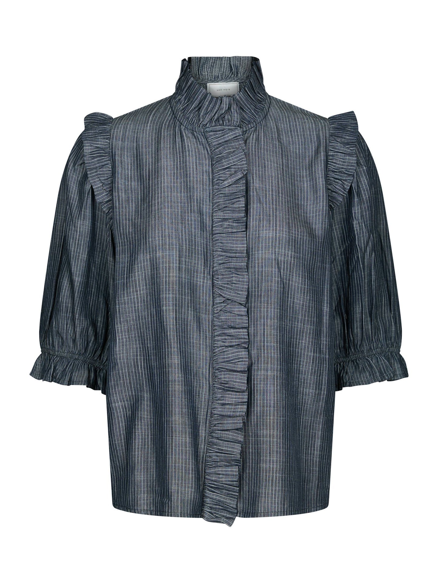 Chacha Chambray Stripe Blouse