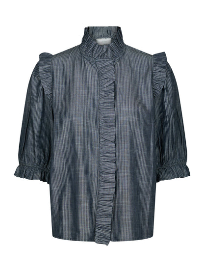 Chacha Chambray Stripe Blouse