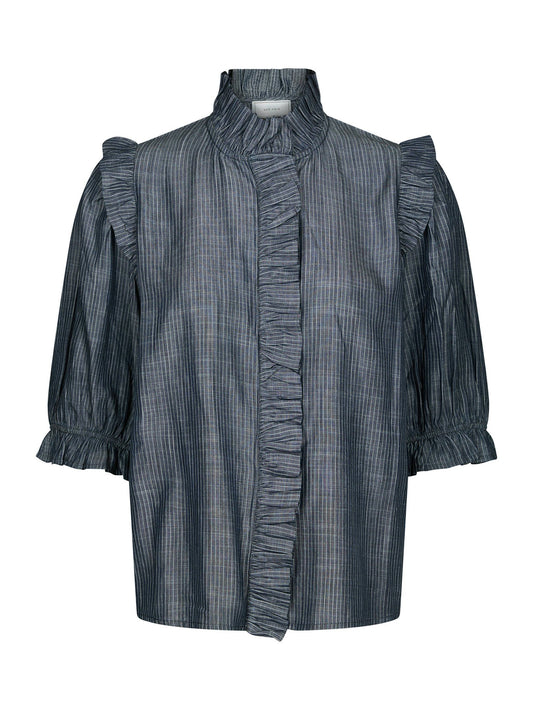 Chacha Chambray Stripe Blouse