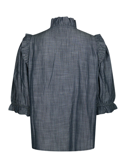 Chacha Chambray Stripe Blouse