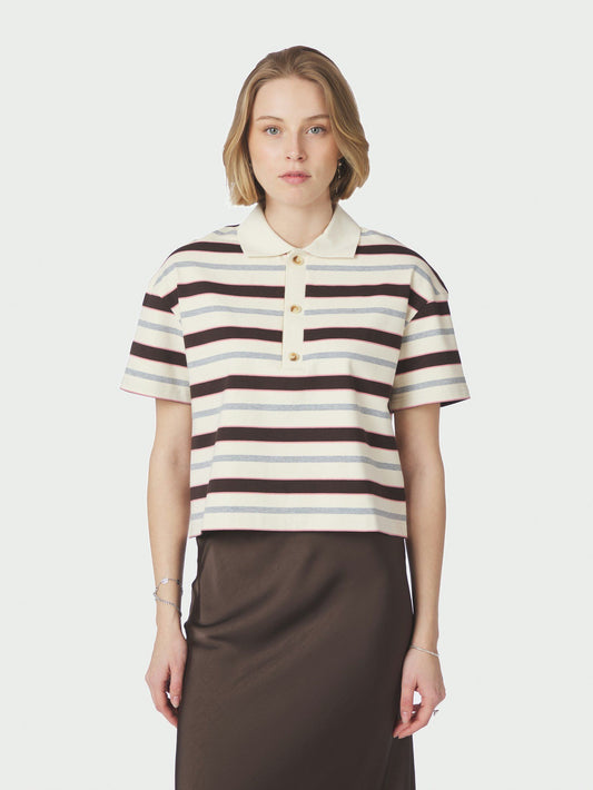 Vennera Triple Stripe Polo Tee