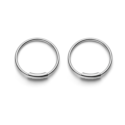 Basic 12 Hoop Silver
