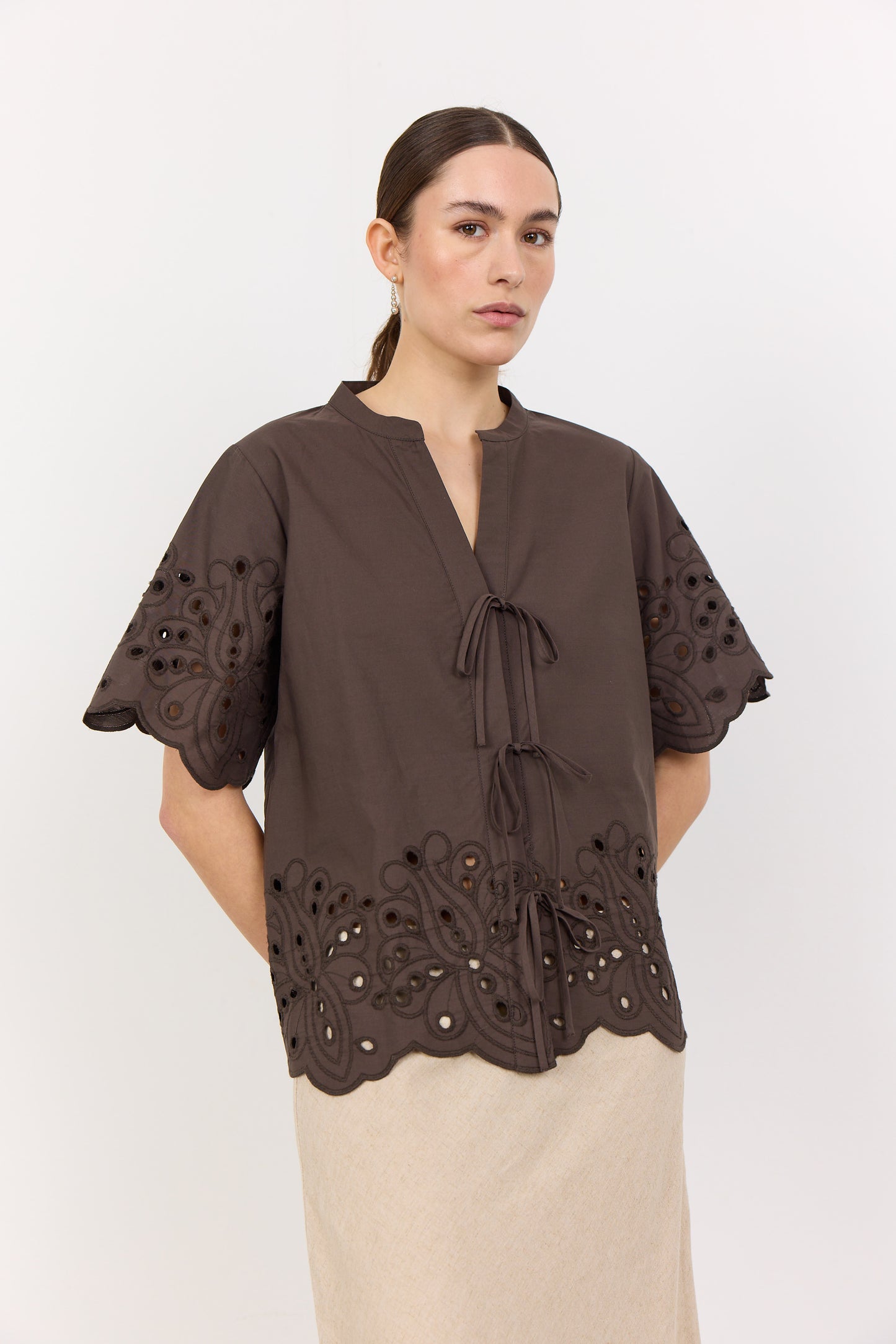 LR-GROLET 8 shirt chocolate