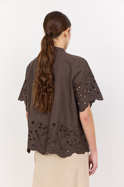 LR-GROLET 8 shirt chocolate
