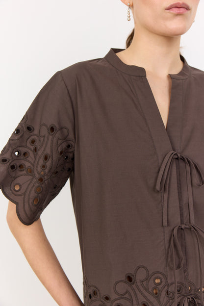 LR-GROLET 8 shirt chocolate