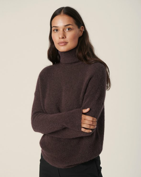Femme Mohair Roll Neck Pullover