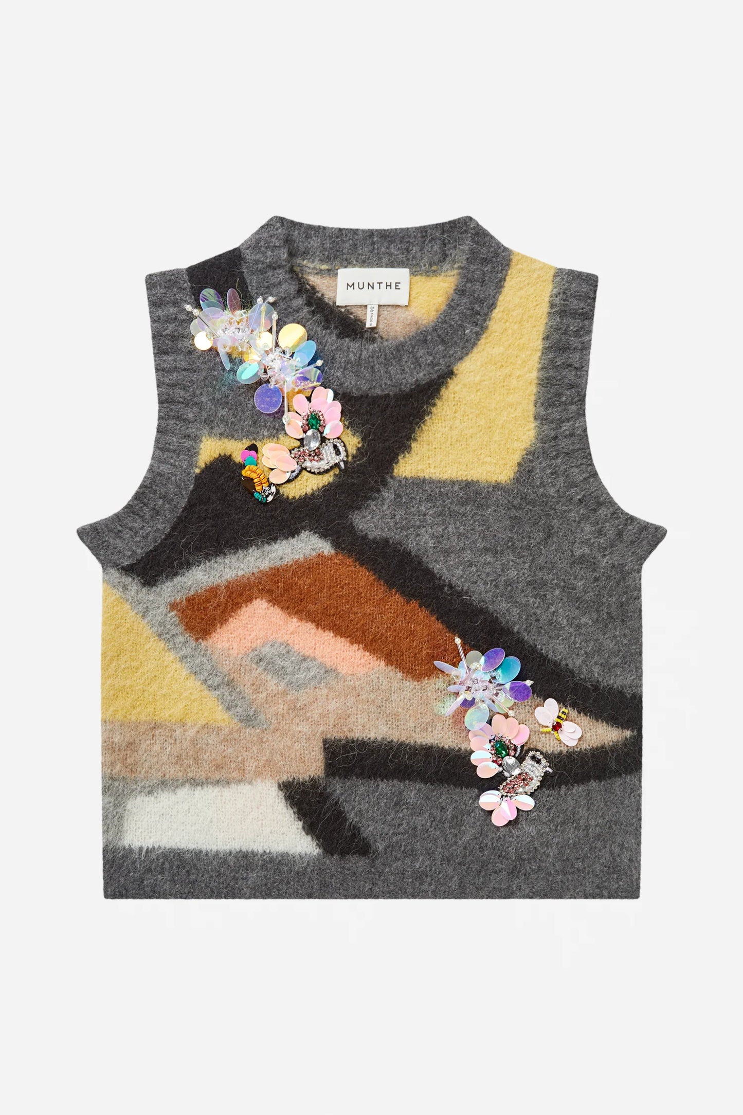 Rubble knit vest