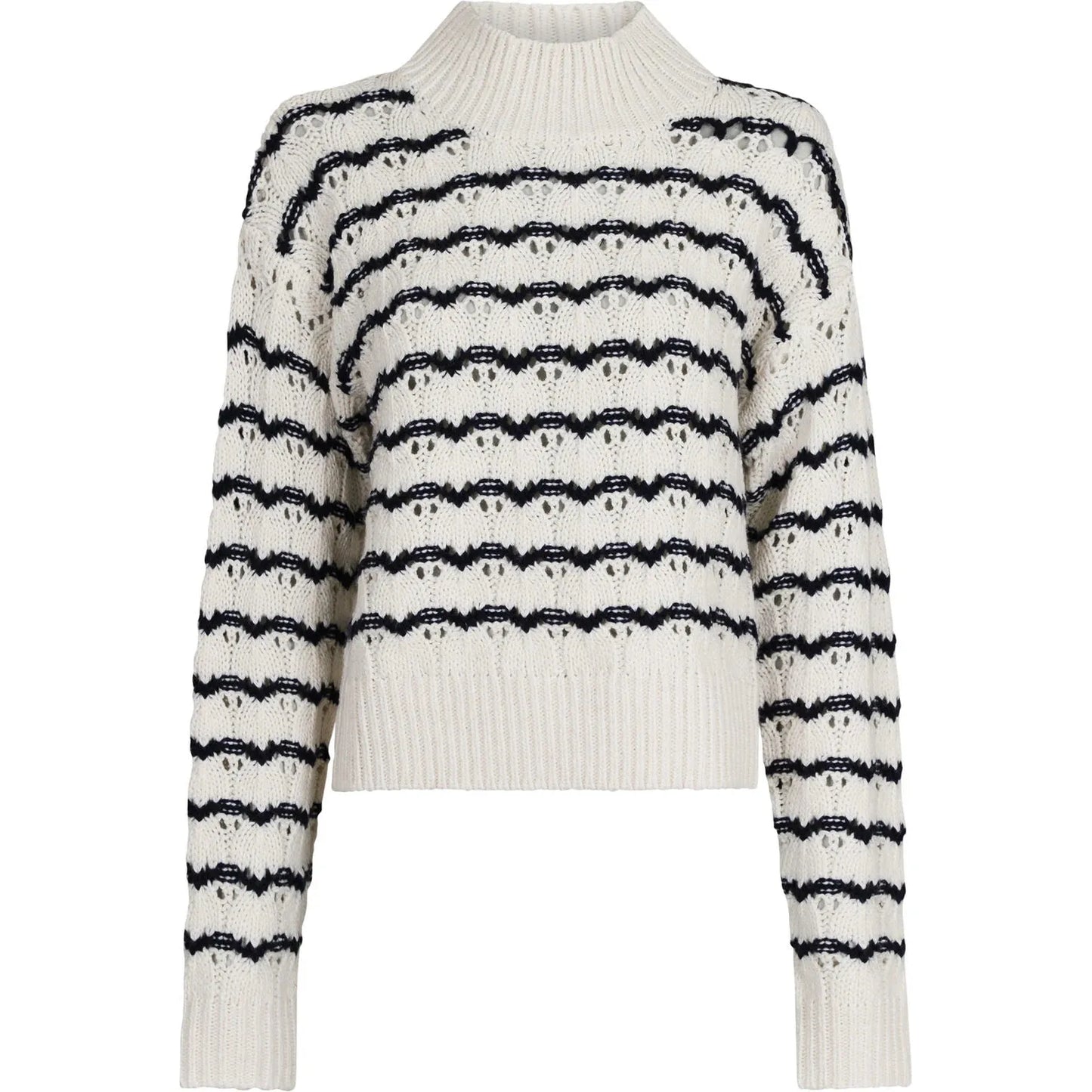 Paulina Contrast Knit Blouse