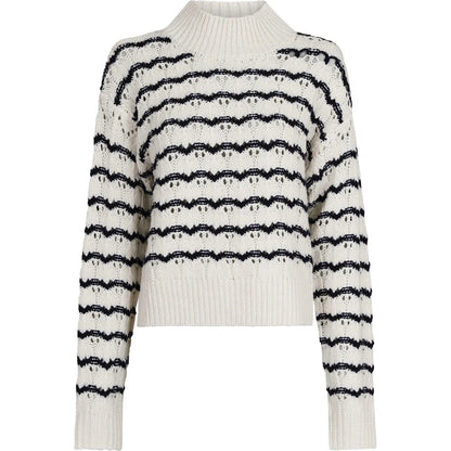 Paulina Contrast Knit Blouse