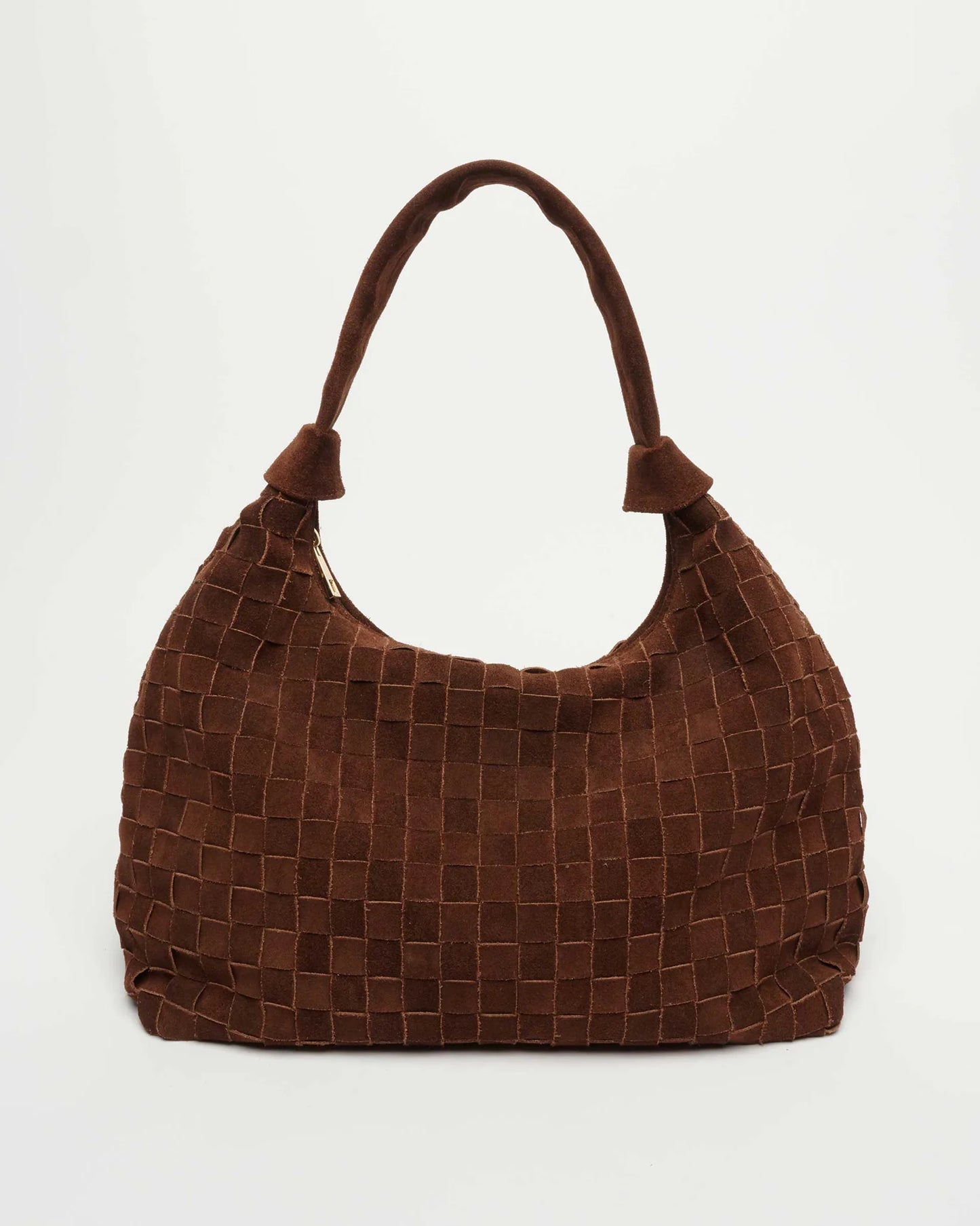 big dandy braided suede dark brown w gold