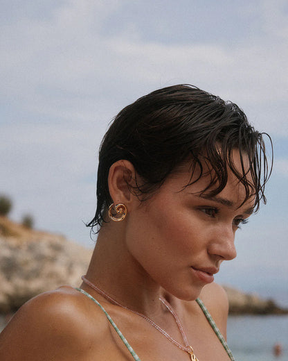 The Seashell Coil Studs