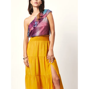 
                  
                    Ladda bild in galleri, D6Disco one shoulder top
                  
                