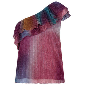 
                  
                    Ladda bild in galleri, D6Disco one shoulder top
                  
                