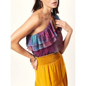 
                  
                    Ladda bild in galleri, D6Disco one shoulder top
                  
                