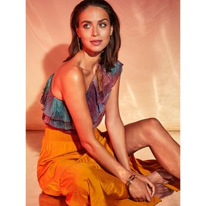 
                  
                    Ladda bild in galleri, D6Disco one shoulder top
                  
                