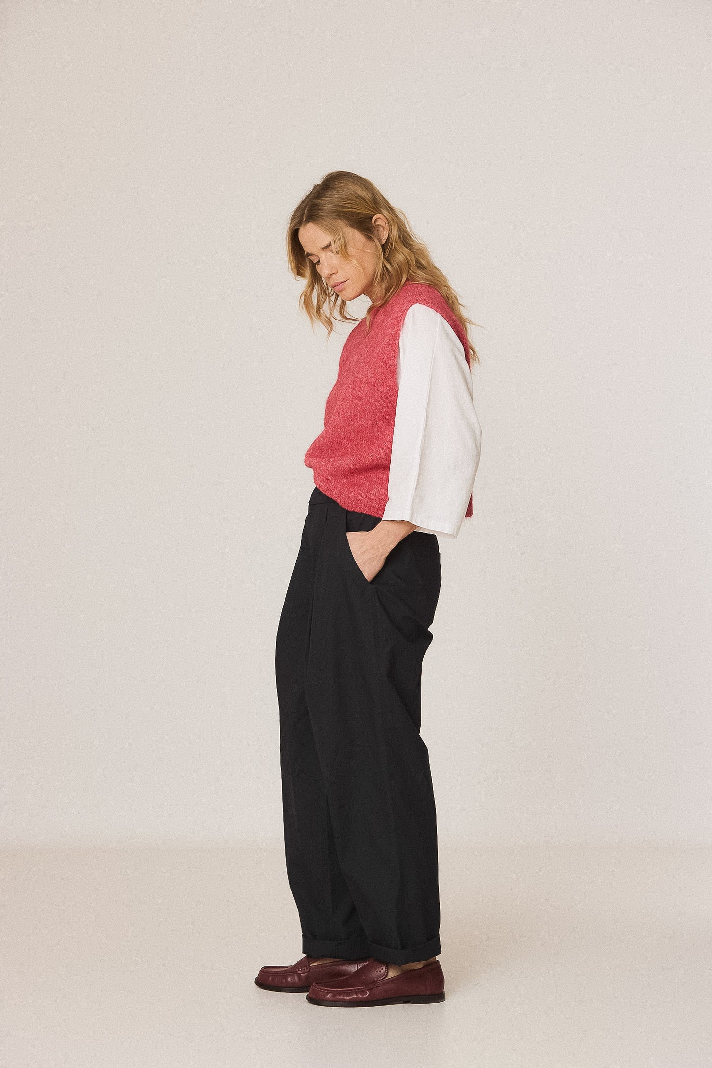 Boxy vest rosa