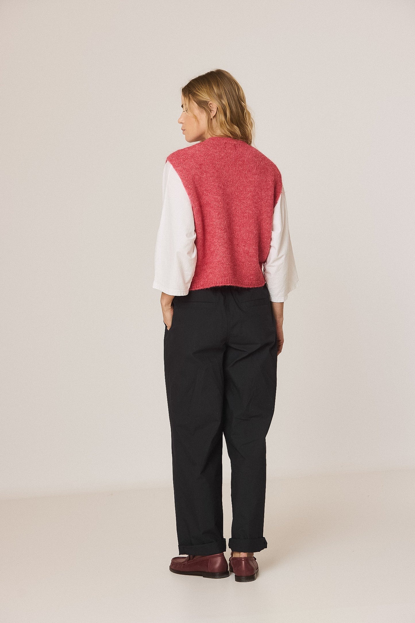 Boxy vest rosa