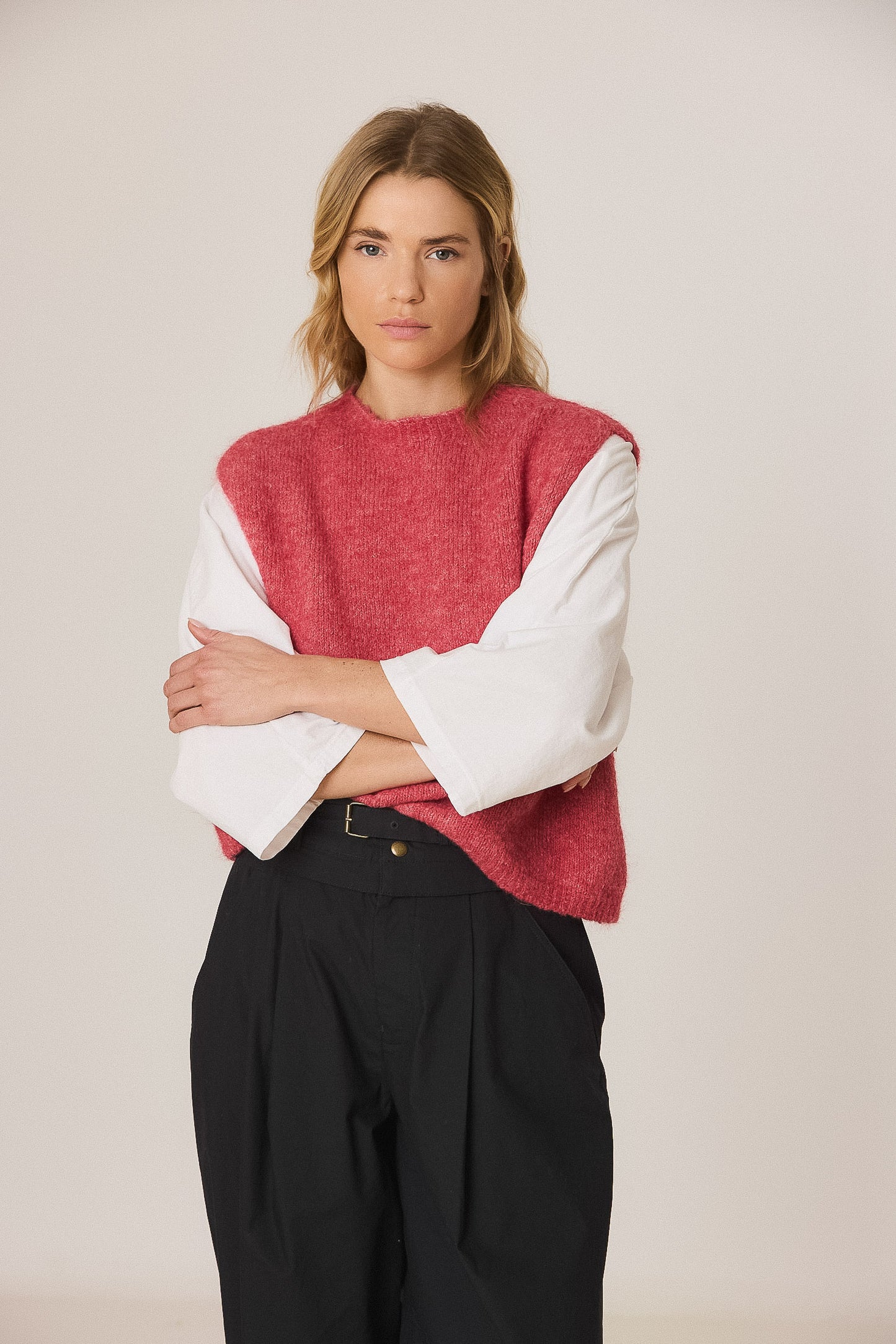Boxy vest rosa