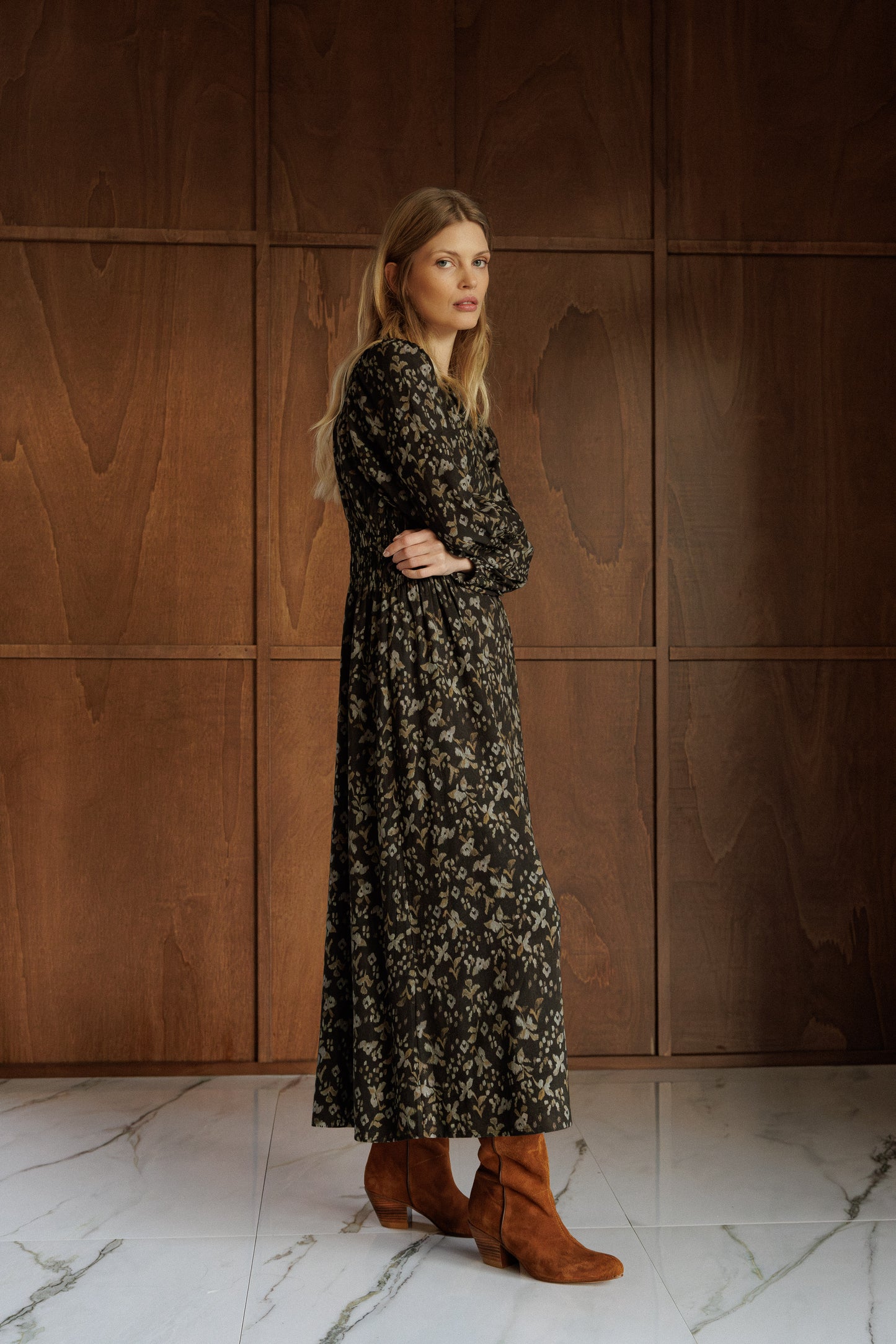 Boho-print dress