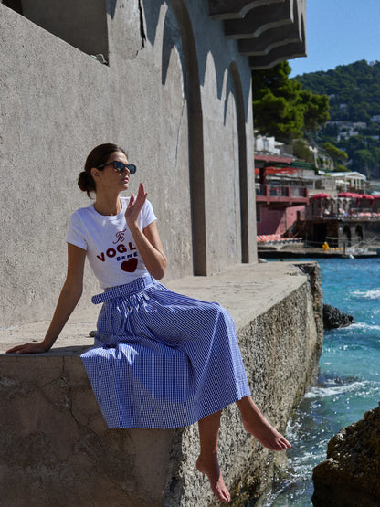 Fiia gingham skirt