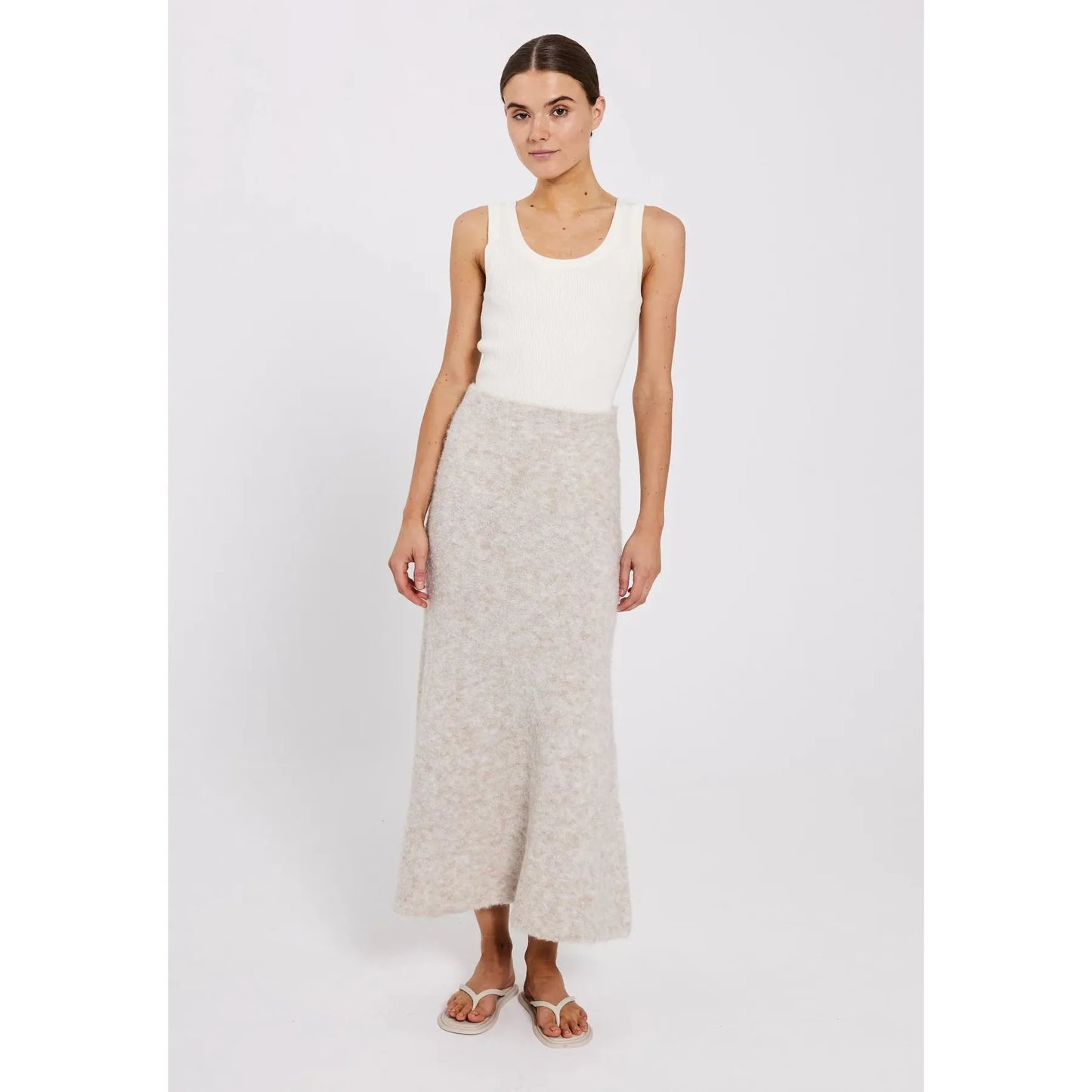 Filine knit skirt