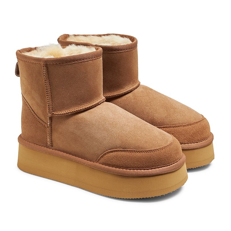 New Zealand Boots Plateau Ultra Cognac