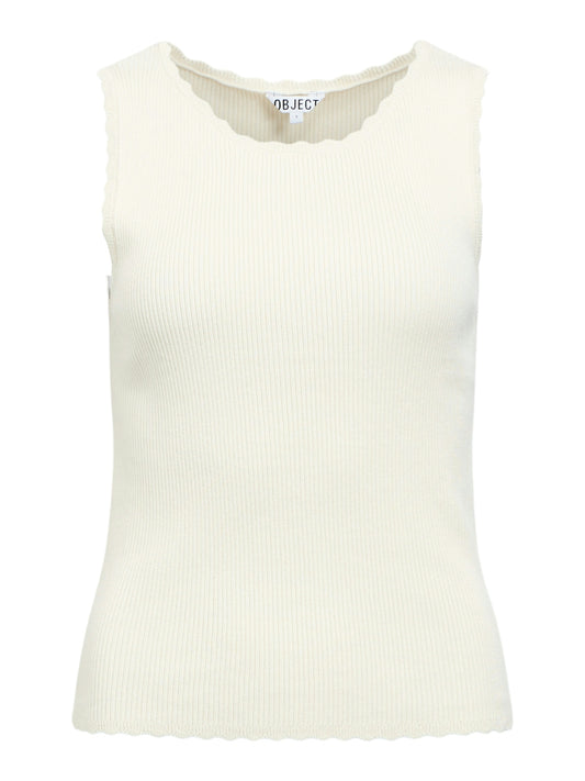 OBJKELLY S/L RE O-NECK TOP