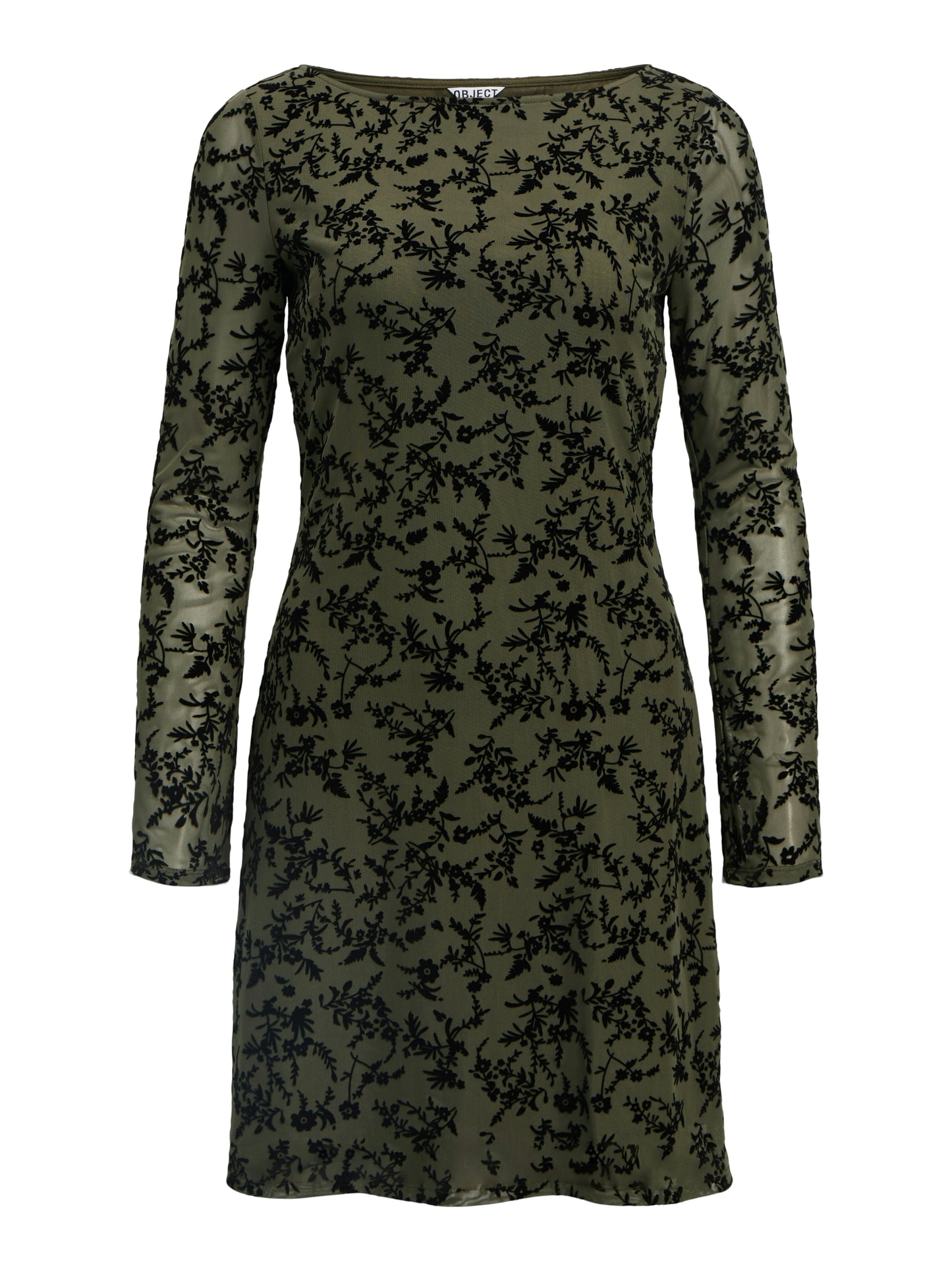 OBJADELINE RE L/S SHORT DRESS