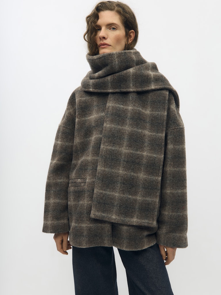 OBJMAISE L/S LO SCARF JACKET