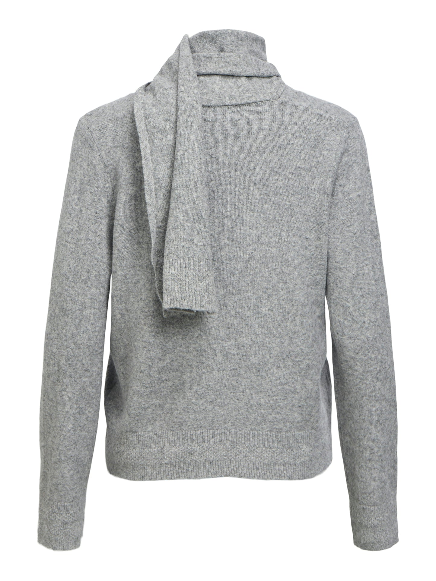 OBJCHUMA L/S LO KNIT SCARF PULLOVER