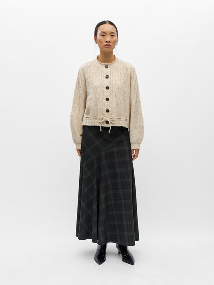 OBJGUNVI L/S RE KNIT CARDIGAN