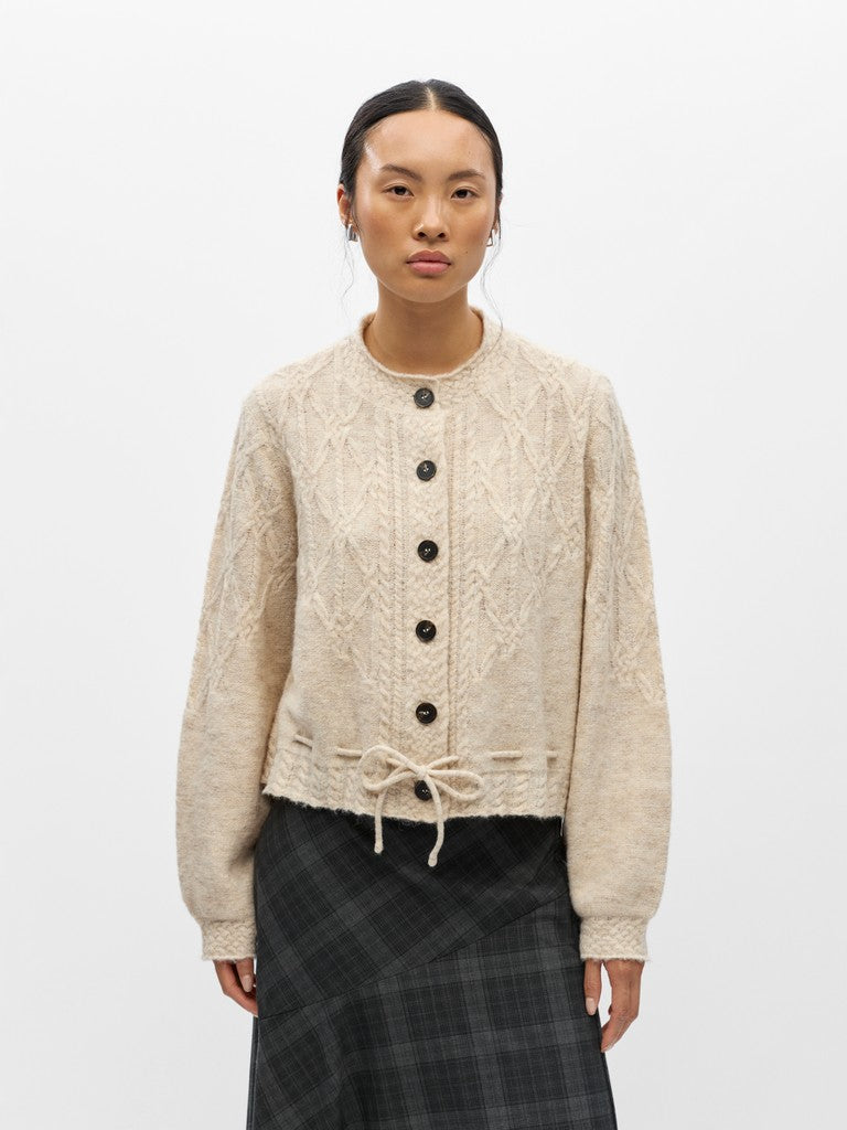 OBJGUNVI L/S RE KNIT CARDIGAN