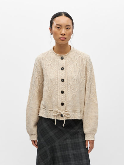 OBJGUNVI L/S RE KNIT CARDIGAN
