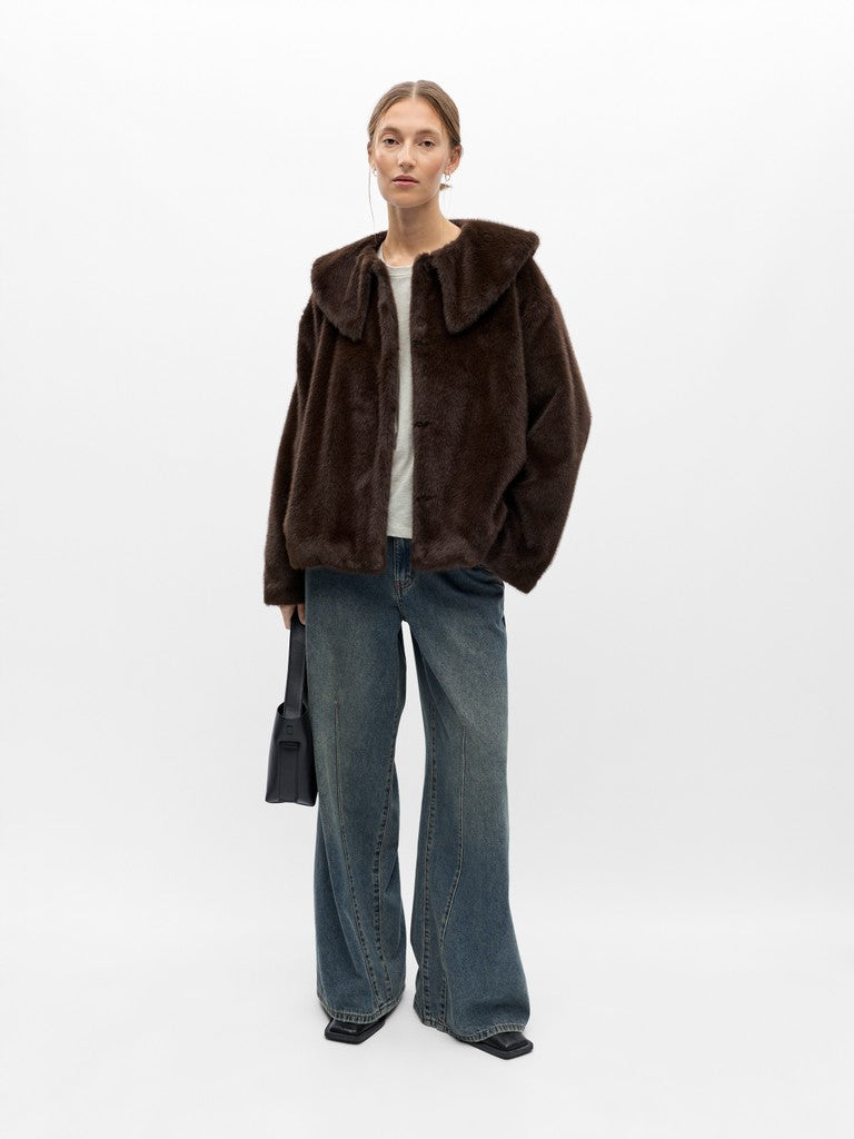 OBJCARLA COLLAR SHORT JACKET