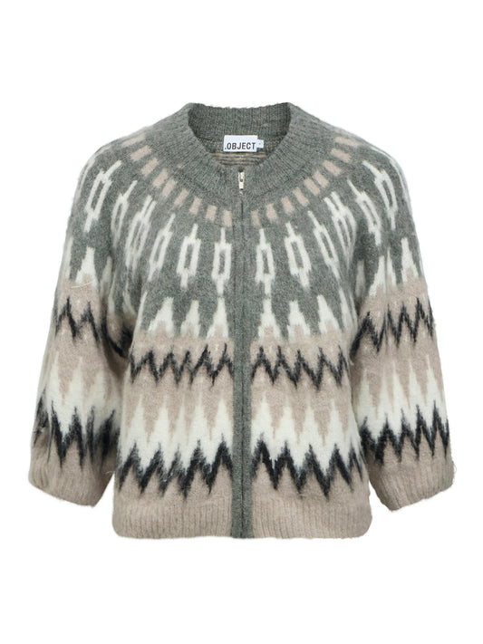 OBJJAADE DIANA S/S RE KNIT CARDIGAN