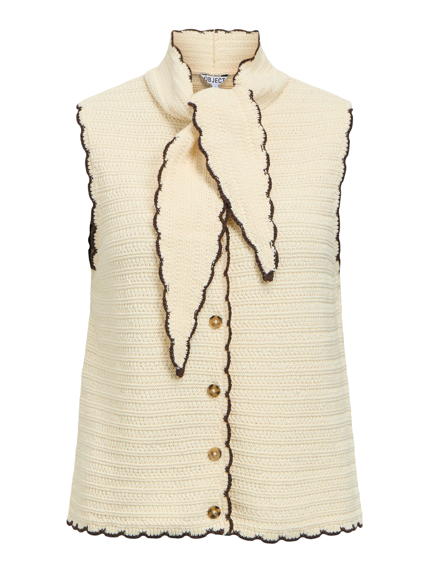 OBJJAINA S/L KNIT SCARF CARDIGAN